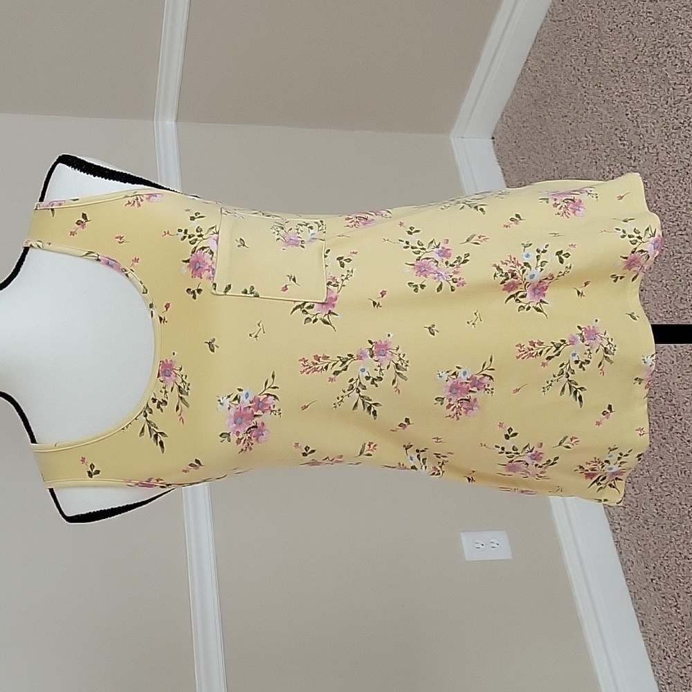 Yellow floral tank